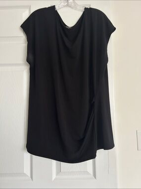 Lane Bryant Black Scoop Neck Stretch Top